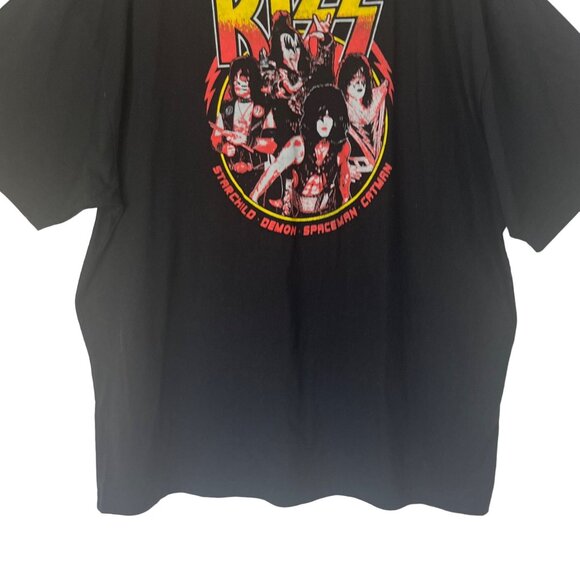 Kiss Band Concert Tshirt Mens Black Crew Neck Size 3XB - Picture 4 of 6